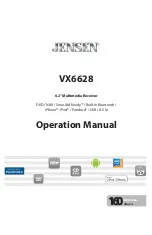 Предварительный просмотр 1 страницы Jensen VX6628 Operation Manual