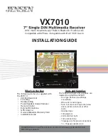 Preview for 101 page of Jensen VX7010 Operating Instructions Manual