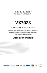 Предварительный просмотр 1 страницы Jensen VX7023 Operation Manual