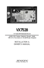 Jensen VX7528 Installation & Owner'S Manual предпросмотр