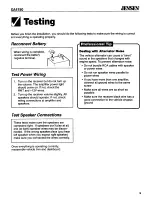 Предварительный просмотр 9 страницы Jensen XA4150 Install And Operation Instructions