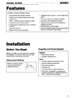 Preview for 3 page of Jensen XA4200 Installation And Operation Manual