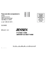 Preview for 18 page of Jensen XA4200 Installation And Operation Manual