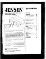 Предварительный просмотр 10 страницы Jensen XCD 9020 Operation Manual