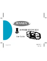 Предварительный просмотр 1 страницы Jensen XM JXM900B User Manual