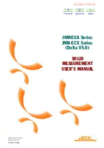 JEOL JNM-ECA Series User Manual preview