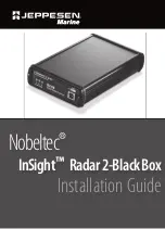 Jeppesen Nobeltec InSight Radar 2-Black Box Installation Manual preview