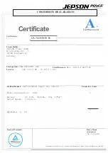 Preview for 3 page of Jepson 600560UST3 Operation Instructions Manual