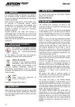 Предварительный просмотр 14 страницы Jepson HDC 8203E Operating Instructions Manual