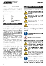 Предварительный просмотр 36 страницы Jepson HDC 8203E Operating Instructions Manual