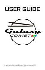 Preview for 1 page of Jered Systems Galaxy Comet User Manual