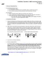 Предварительный просмотр 6 страницы Jerguson JMT Series Installation, Operation & Maintenance Instructions Manual