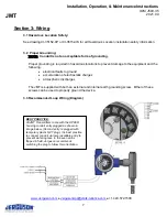 Предварительный просмотр 7 страницы Jerguson JMT Series Installation, Operation & Maintenance Instructions Manual