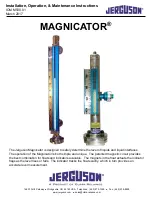 Preview for 1 page of Jerguson MAGNICATOR Installation, Operation & Maintenance Instructions