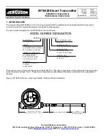 Предварительный просмотр 1 страницы Jerguson MTII4200 Series Installation, Operation & Maintenance Instructions Manual