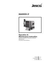 Jesco MAGDOS LT Operation & Maintenance Instructions Manual предпросмотр