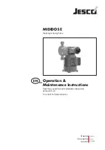 Предварительный просмотр 1 страницы Jesco MIDIDOS E 120 Operation & Maintenance Instructions Manual