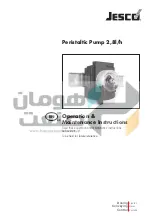 Jesco Peristaltic Pump 2.8 l/h Operation & Maintenance Instructions Manual preview