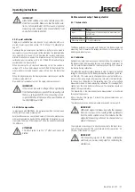 Preview for 21 page of Jesco TOPAX DX Operating Instructions Manual