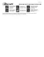 Предварительный просмотр 2 страницы Jescraft SWC-6144 Operational Safety And Assembly Instructions