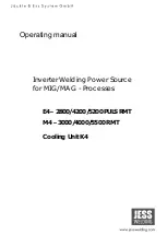 JESS WELDING E4-2800 PULS RMT Operating Manual preview