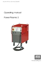 JESS WELDING Power Plasma 2 Operating Manual preview