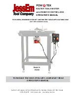 JessEm Tool POW R TEK Operator'S Manual preview