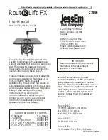 JessEm Rout Lift FX 02302 User Manual предпросмотр