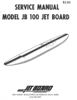 JET BOARD JB 100 JET BOARD Service Manual предпросмотр