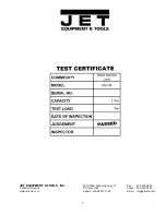 Preview for 9 page of Jet EQUIPMENT & TOOLS JSJ-3X Owner'S Manual