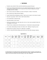 Preview for 3 page of Jet EQUIPMENT & TOOLS JTJ-10SV Owner'S Manual