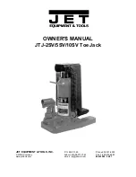 Jet EQUIPMENT & TOOLS JTJ-2SV Owner'S Manual preview