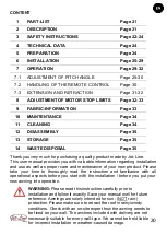 Preview for 20 page of Jet-Line SUNRAY Installation & User Manual