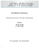 Preview for 1 page of Jet-tech 757E Owner'S Manual