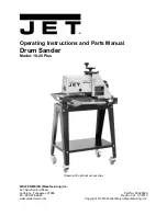 Предварительный просмотр 1 страницы Jet 10 Plus Operating Instructions And Parts Manual