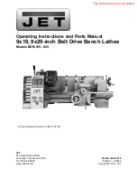 Jet 321378 Operating Instructions And Parts Manual preview