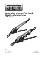 Preview for 1 page of Jet 352100 Operating Instructions And Parts Manual