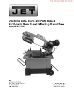 Preview for 1 page of Jet 413452 Operating Instructions And Parts Manual