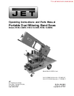 Jet 424460 Operating Instructions And Parts Manual preview