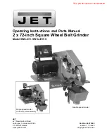 Jet 577400 Operating Instructions And Parts Manual предпросмотр