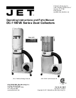 Предварительный просмотр 1 страницы Jet 708657K Operating Instructions And Parts Manual