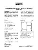 Jet 719103A Assembly Instructions And Parts List preview