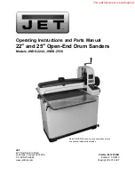 Jet 723540B Operating Instructions And Parts Manual preview