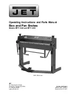 Jet 752125 Operating Instructions Manual preview