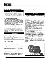 Preview for 10 page of Jet 891170 Operating Instructions And Parts Manual