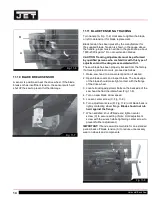 Preview for 14 page of Jet 891170 Operating Instructions And Parts Manual