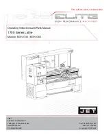 Jet 892100 Operating Instructions And Parts Manual preview