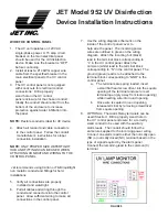 Предварительный просмотр 4 страницы Jet 952 Installation Instructions Manual