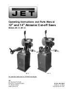 Preview for 1 page of Jet AB-12 Operating Instructions And Parts Manual