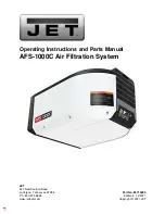 Preview for 1 page of Jet AFS-1000C Operating Instructions And Parts Manual